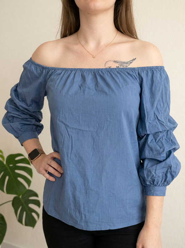 Blouse Zara Woman - M - Bleu - Rayures