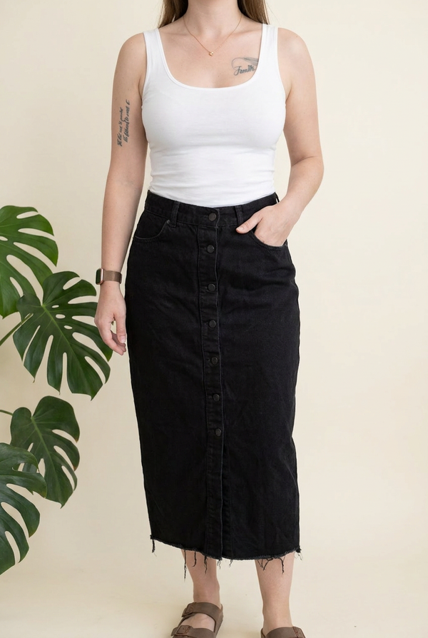 Jupe longue Dr. Denim - S - Noir