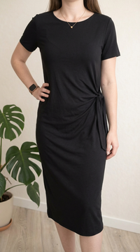 Robe t-shirt Rainbow - L - Noir - coton