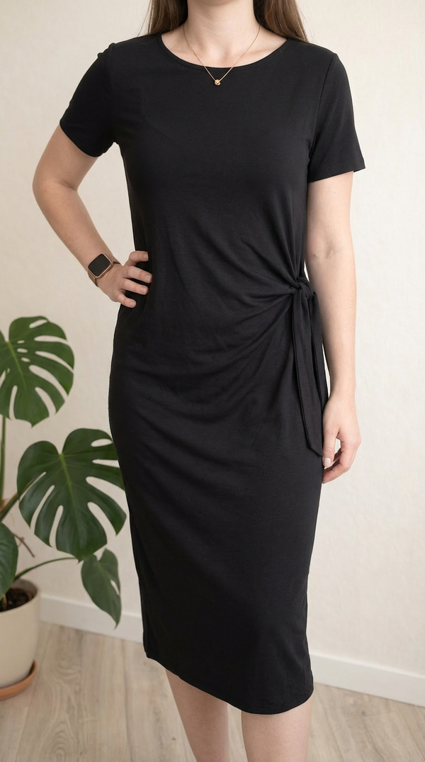 Robe t-shirt Rainbow - L - Noir - coton
