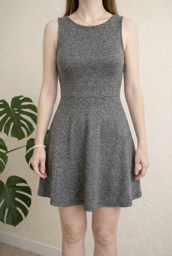 Robe patineuse Divided H&m - 34 - Gris