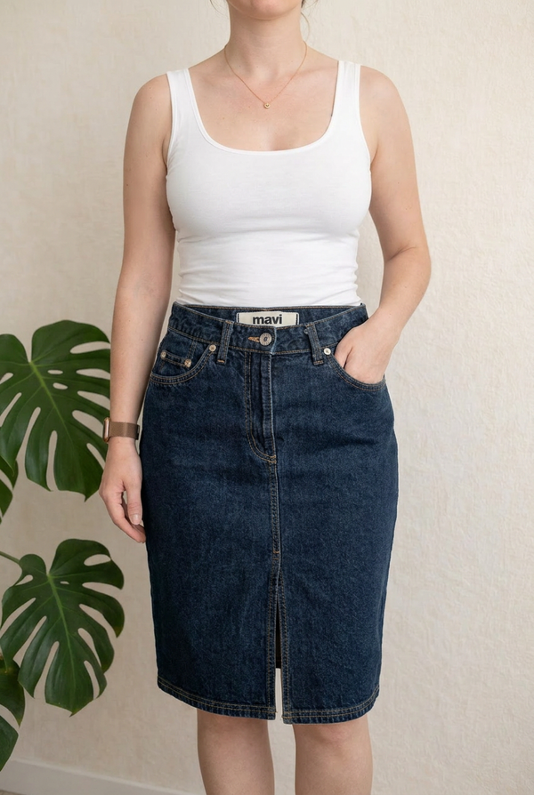 Jupe en jean Mavi - S - Bleu marine -