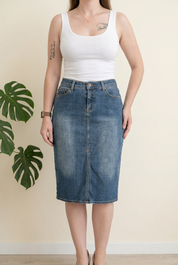 Jupe en jean Arden B. - 38 - Bleu -