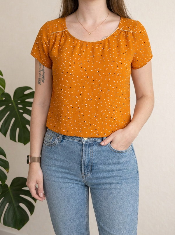 Blouse Camaïeu - L - Moutarde -