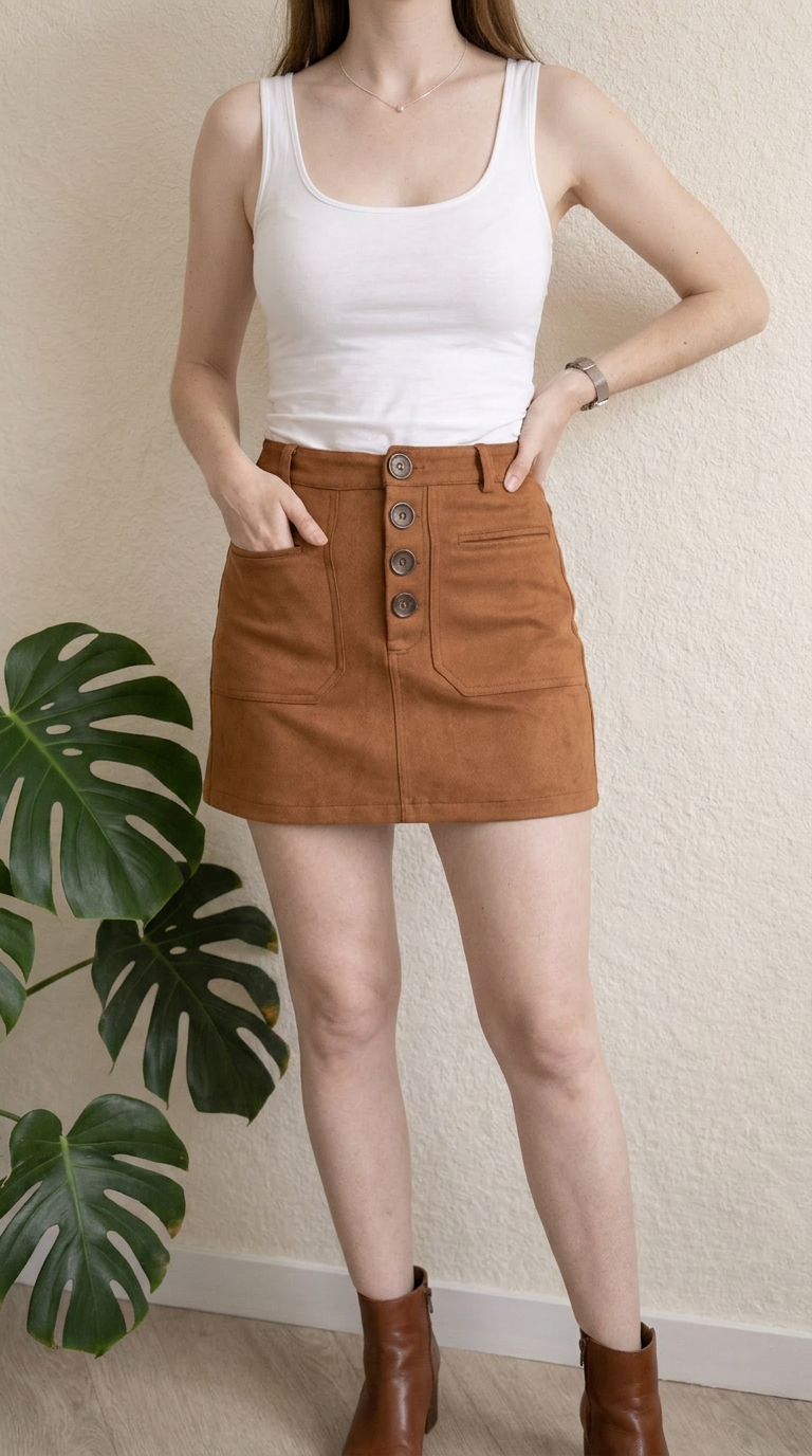 Jupe courte Jennyfer - Xs - Marron