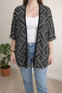 Poncho Camaïeu - Taille Unique - Noir