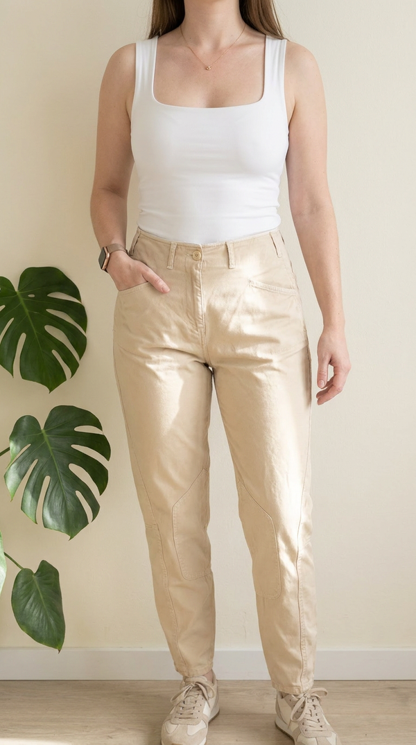 Pantalon Bensimon - 40 - Beige -