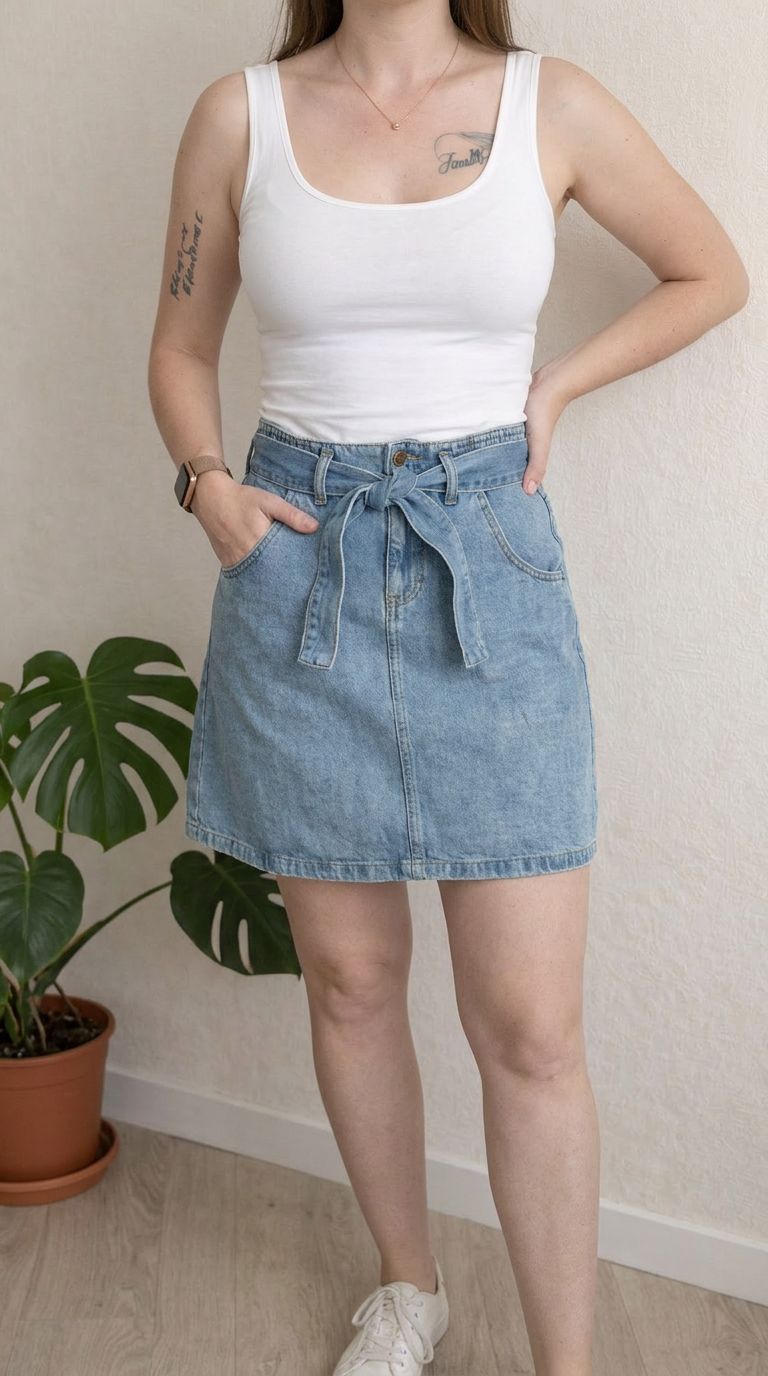 Jupe en jean Esprit - 36 - Bleu -