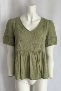 Blouse peplum Camaïeu - M - Vert -