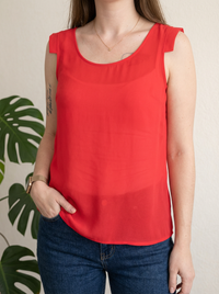 Blouse Mango - S - Rouge -