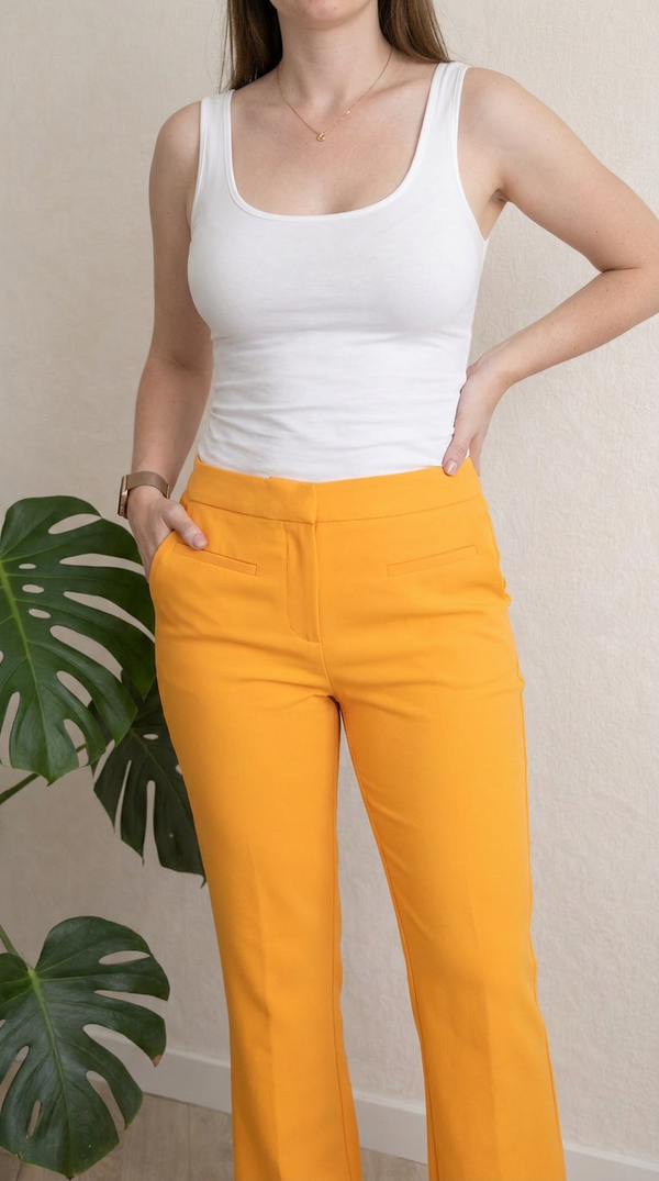 Pantalon tailleur Zara - M - Orange