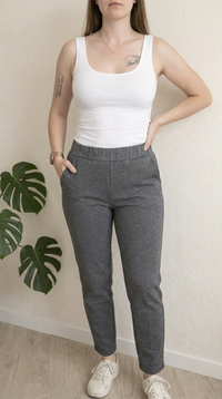 Pantalon slim H&m - S - Gris -