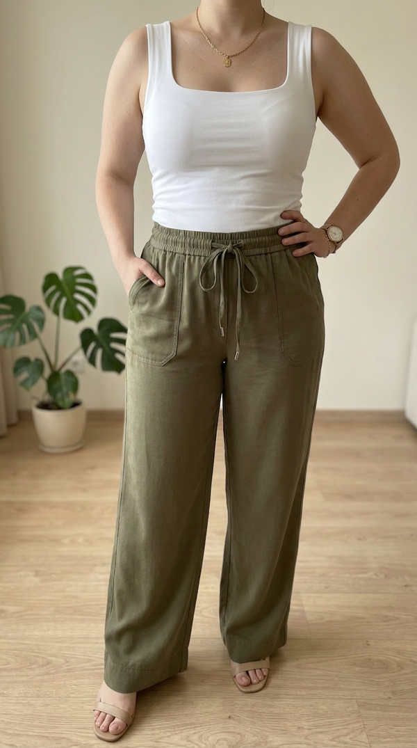 Pantalon m&mode - 44 - Khaki