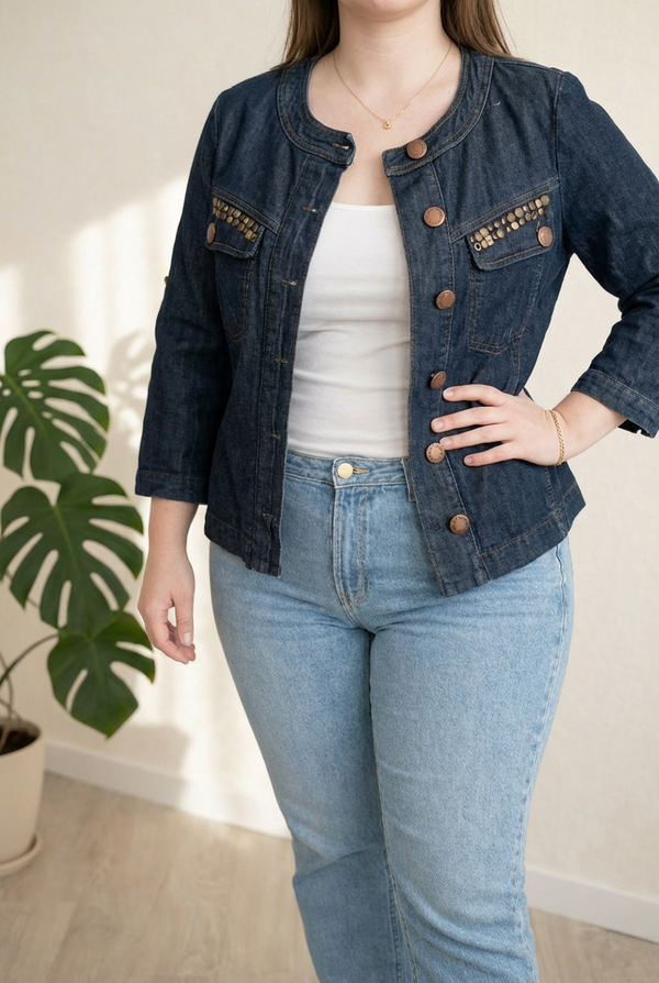 Veste en jean Multiples - 42 - Bleu marine