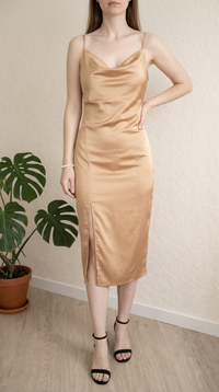 Robe Midi Prettylittlething - 36 - Abricot