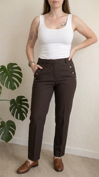 Pantalon Sinequanone - 36 - Marron -