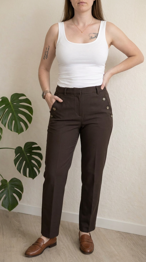 Pantalon Sinequanone - 36 - Marron -