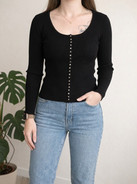 Pull léger Caroll - 38 - Noir