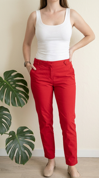 Pantalon 3 Suisses - 38 - Rouge