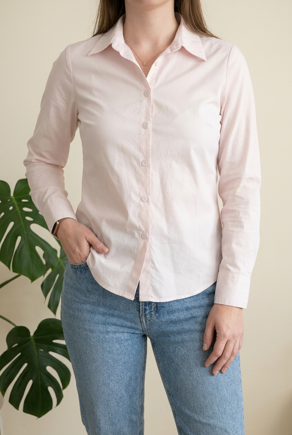 Chemise Sans Marque - S - rose poudré