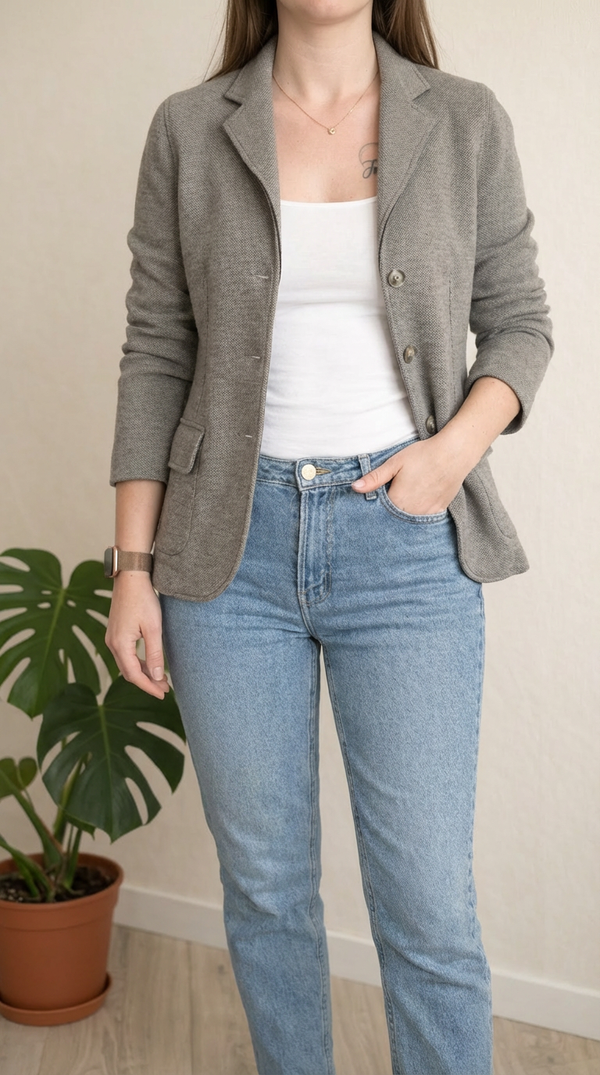 Blazer Henry Cottons - M - Gris - En Laine Vierge