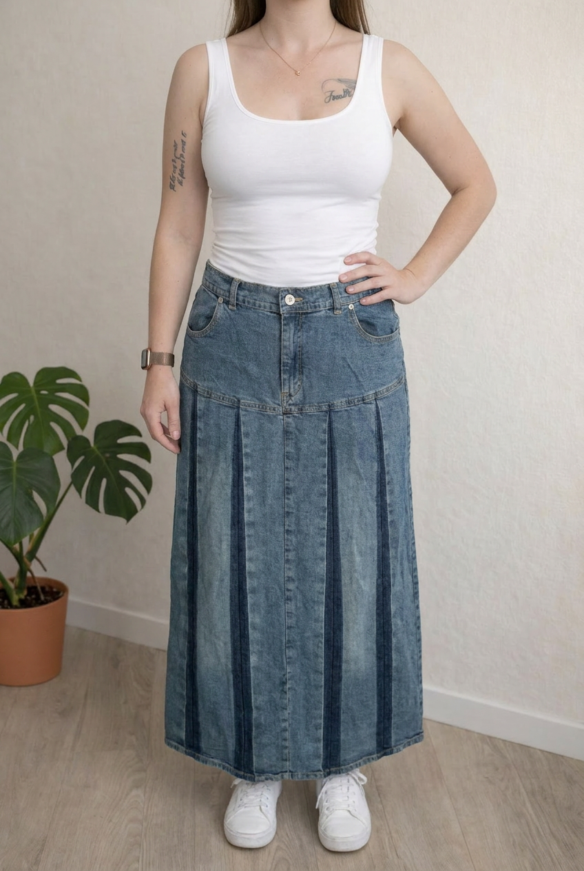 Jupe en jean Clover - 38 - Bleu
