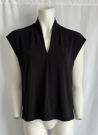 Top H&m - L - Noir - sans manches col V