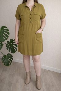Robe chemisier H&m - 44 - Kaki -