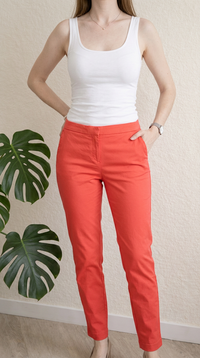 Pantalon 7/8ème Naf Naf - 34 - Corail