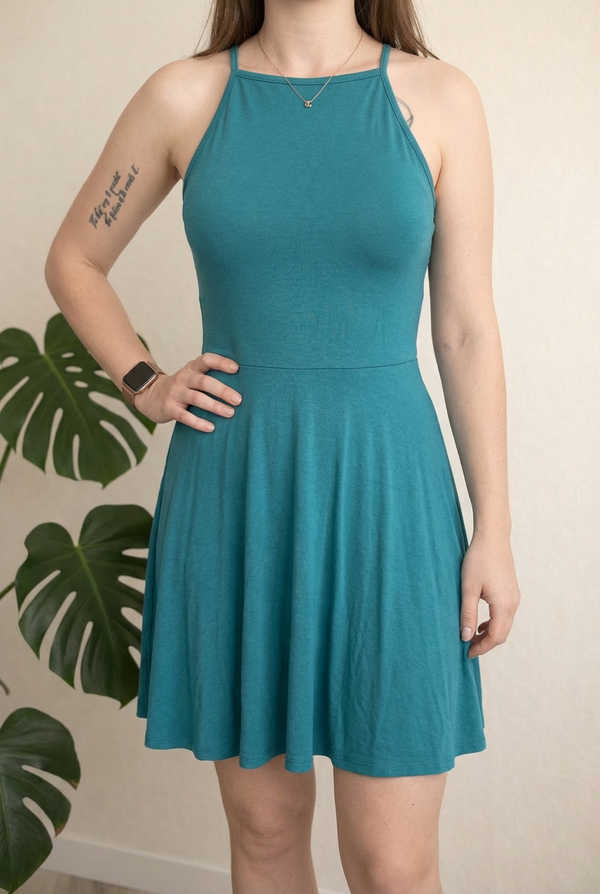 Robe Hollister - S - Turquoise -