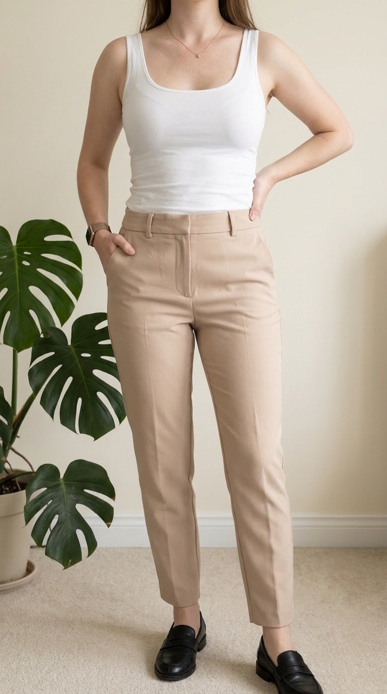 Pantalon tailleur H&m - 38 - Beige