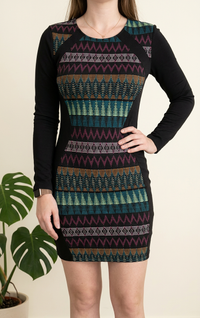 Robe H&m - 38 - Noir - Motif Ethnique