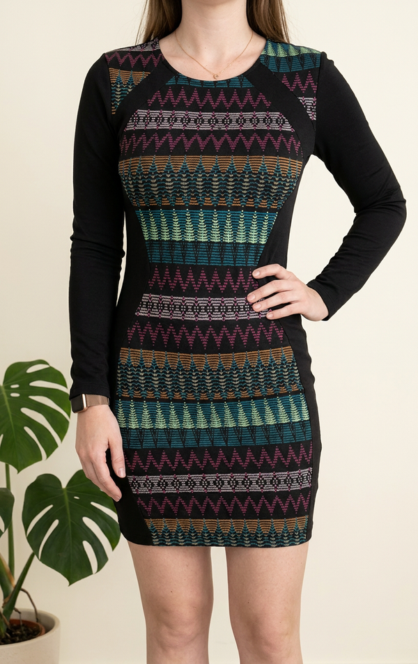 Robe H&m - 38 - Noir - Motif Ethnique
