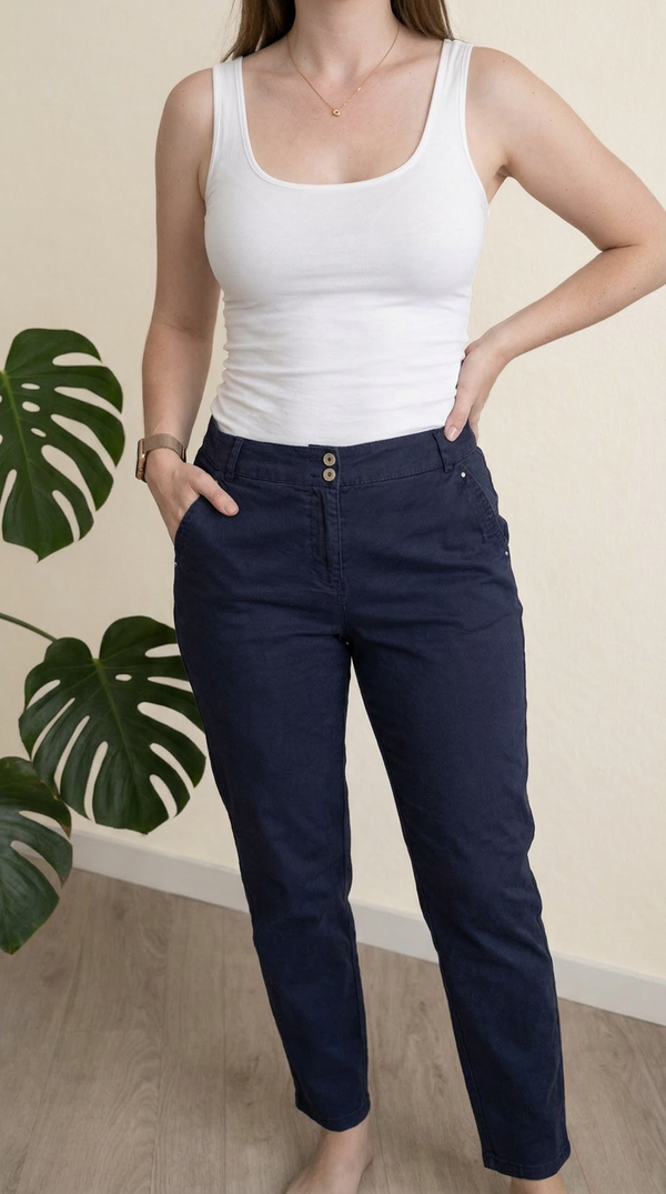 Pantalon Christine Laure - 38 - Bleu marine -