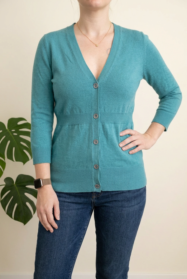 Gilet Ann Taylor - M - Turquoise -