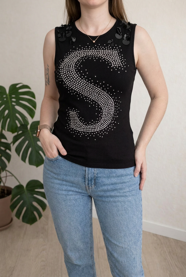 Top femme sans manches