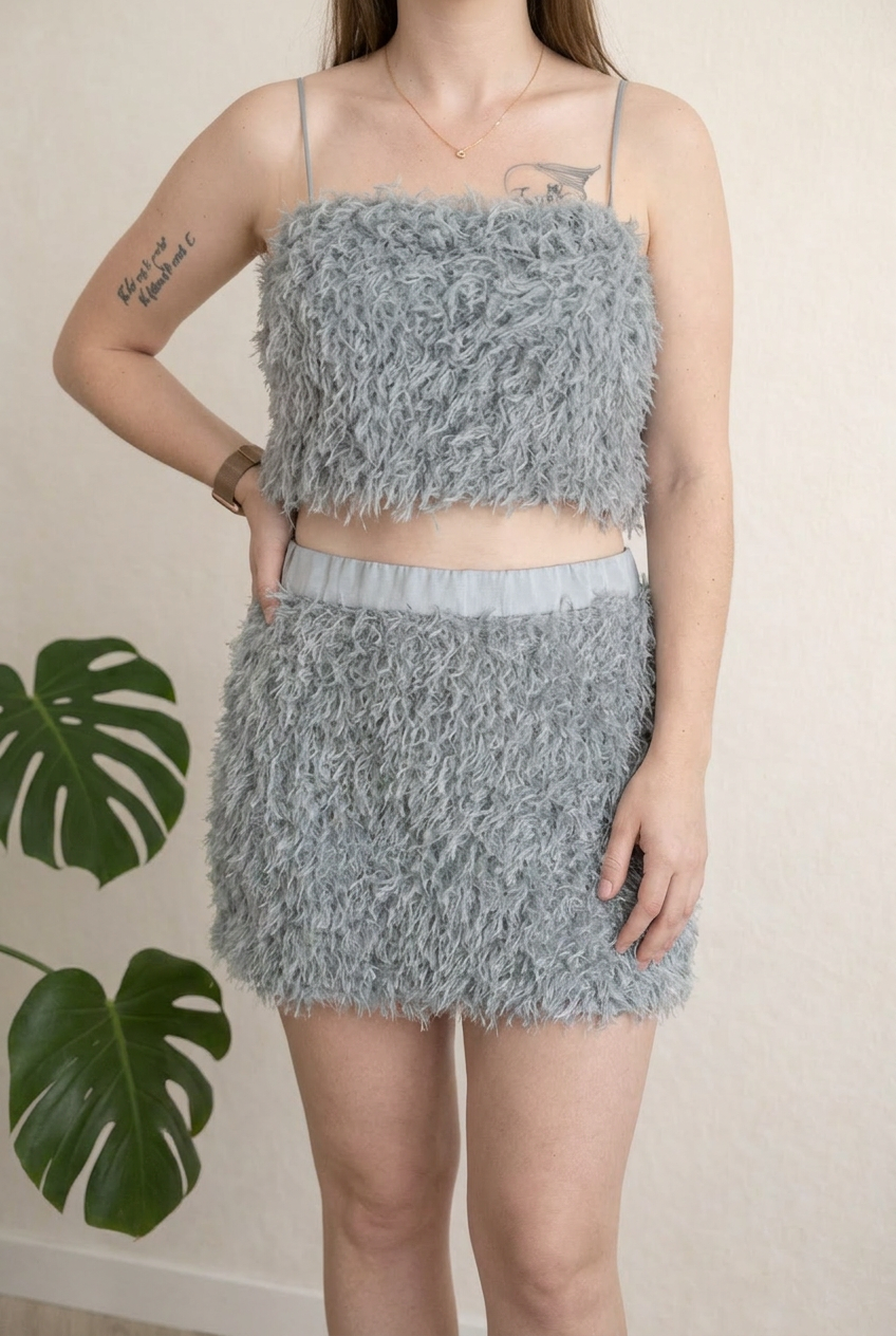 Ensemble Jupe et top Zara - L - Bleu ciel