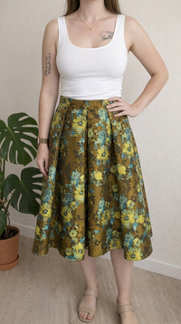 Jupe Karen Millen - 36 - Kaki - Florale