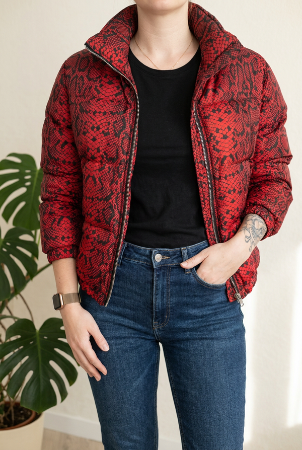 Doudoune Zara - M - Rouge -