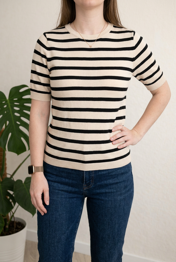 Top en maille H&m - M - Beige -