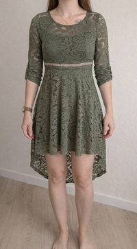 Robe Casual Made In Italy - S - Vert Foncé -