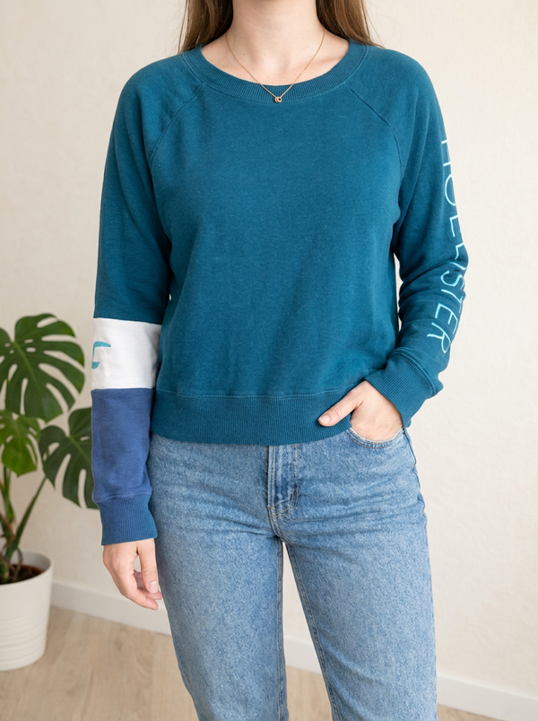 Sweat Hollister - M - Bleu -