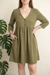 Robe courte Etam - 36 - Kaki -