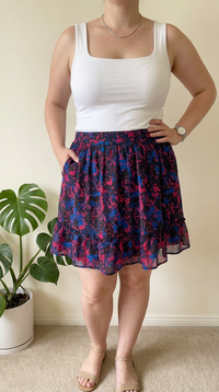 Jupe Cache Cache - 42 - Violet/marine -