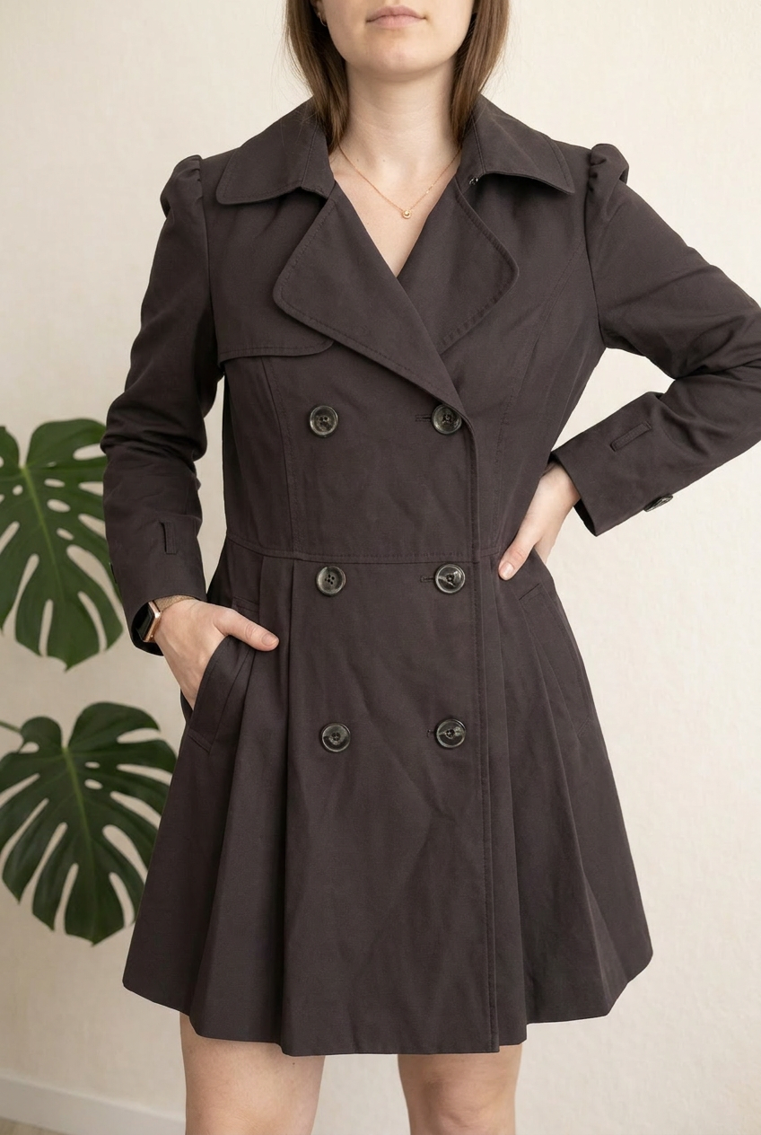 Trench Naf Naf - 40 - Noir