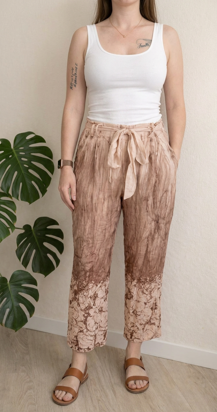 Pantalon Pohême Paris - M - Crème -