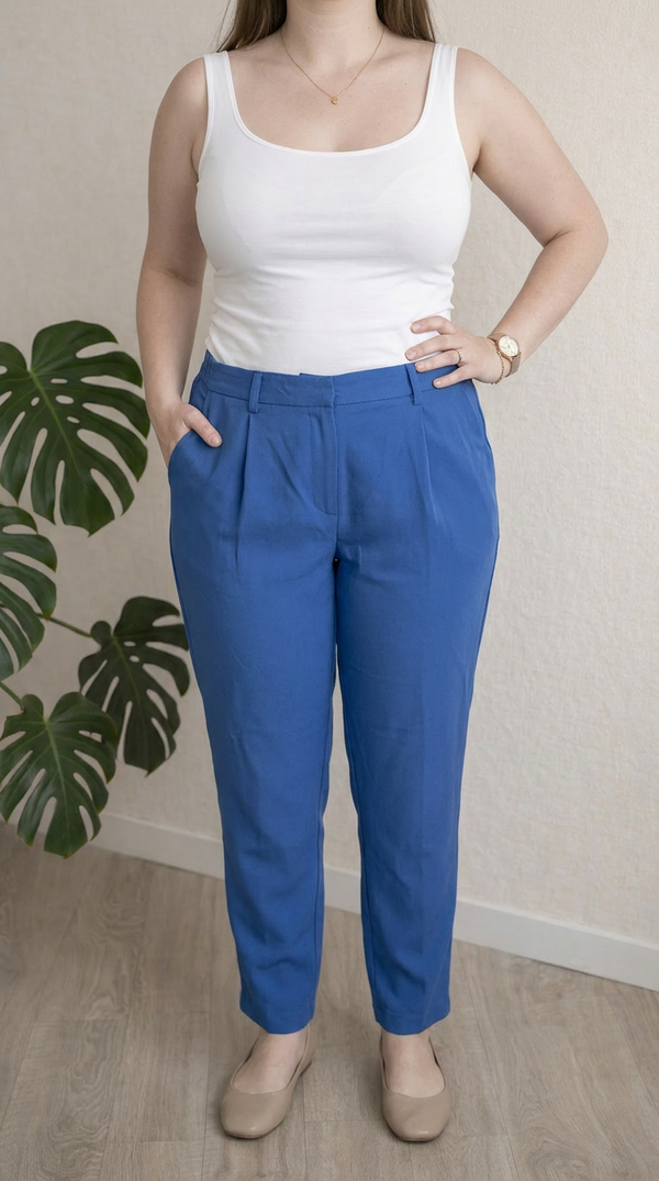 Pantalon fluide Blancheporte - 46 - Bleu -