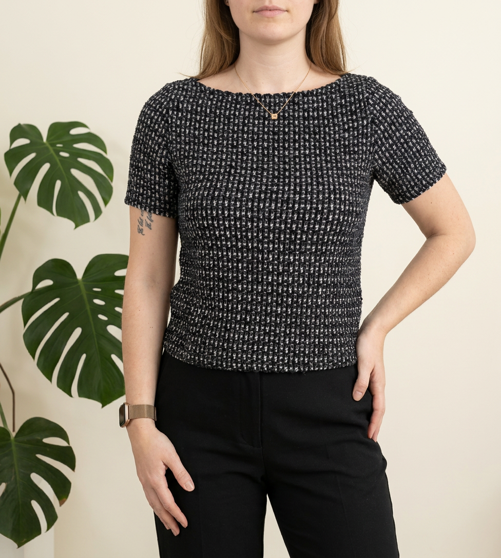 Blouse Kiabi - 34 - Noir Et Marine -
