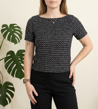 Blouse Kiabi - 34 - Noir Et Marine -
