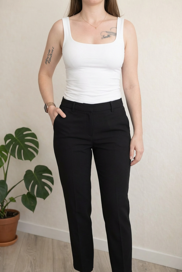 Pantalon tailleur Un Jour Ailleurs - 36 - Noir -